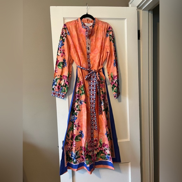 Raishma 100% Cotton Aline Midi Dress UK Size 14 NWT - Picture 5 of 6